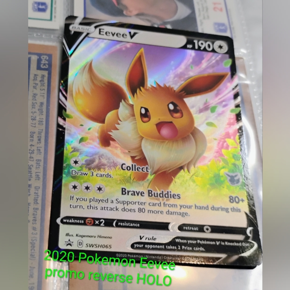 Pokémon TCG Eevee V Promo Holo Promo Mint Reverse Holo